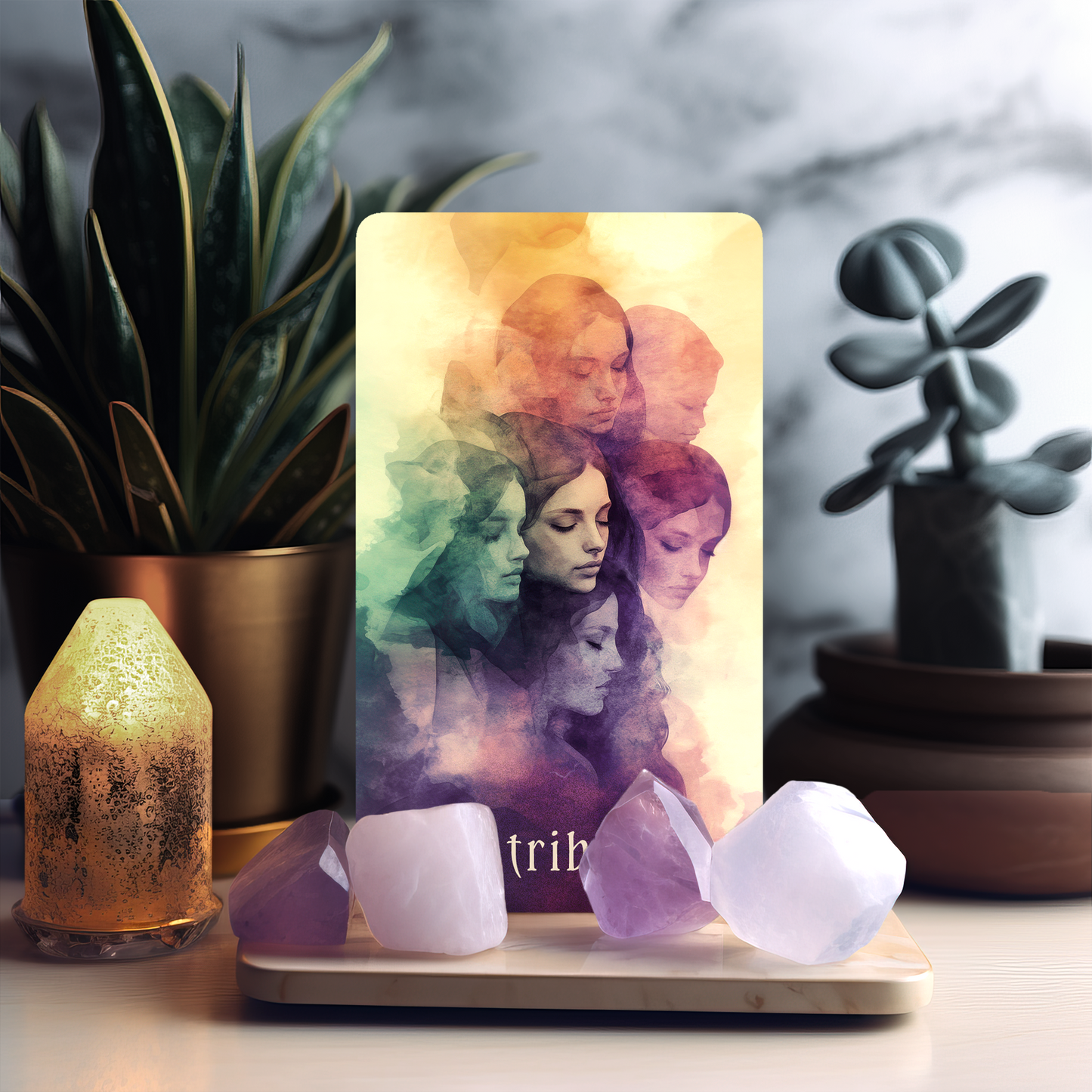 The Tribe card from the Otherworld Oracle deck created by Night Willow Oracle for tarot lovers